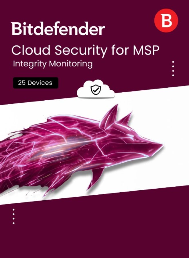Bitdefender Cloud Security for MSP – Integrity Monitoring 25 Devices for 1 Year | Digital License | SAME DAY DELIVERY